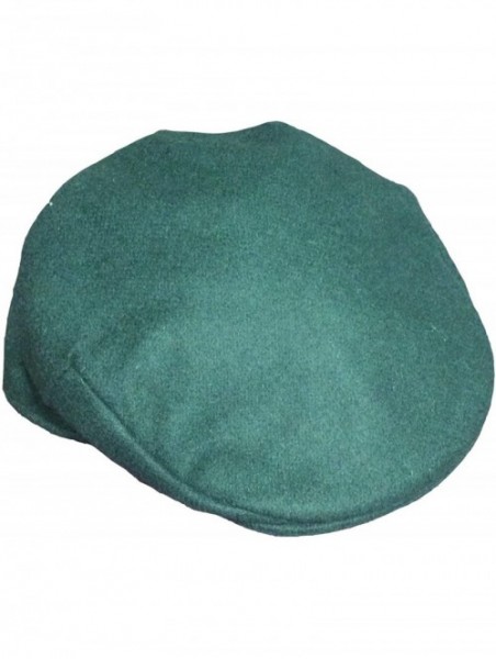 Newsboy Caps Men's Donegal Tweed Vintage Cap - Green Wool - CZ18MD6XWTS $61.69