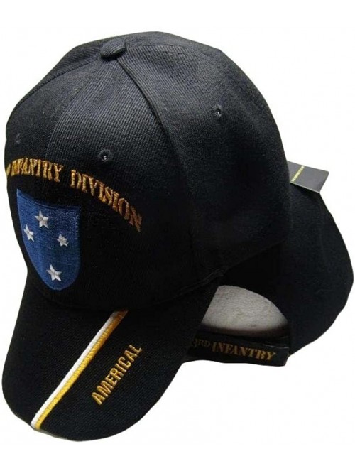 Skullies & Beanies U.S. Army 23rd Infantry Division Americal Embroidered Shadow Black Cap Hat - CY189RTKKOM $14.11