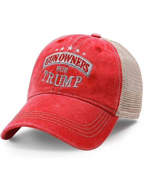 Baseball Caps Gun Owners for Trump Trump 2020 Keep America Great Campaign Rally Embroidered US Hat Baseball Trucker Cap - CV1...