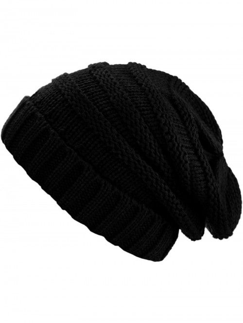 Skullies & Beanies Oversized Baggy Slouchy Thick Winter Beanie Hat - CP127Q5E5OP $17.47