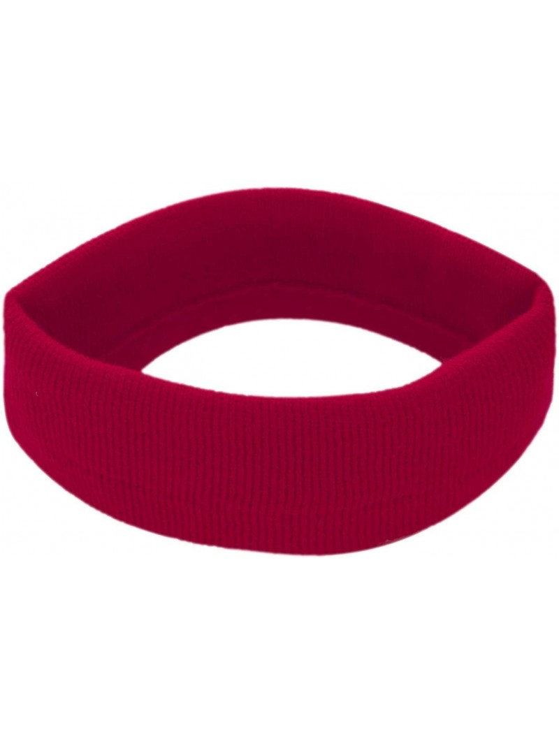 Skullies & Beanies USA Made Stretch Headband - Red - CG1885W7C2W $34.27