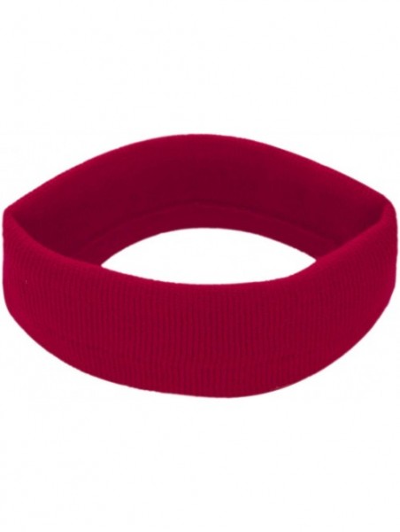 Skullies & Beanies USA Made Stretch Headband - Red - CG1885W7C2W $34.27