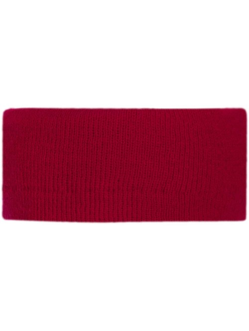 Skullies & Beanies USA Made Stretch Headband - Red - CG1885W7C2W $34.27