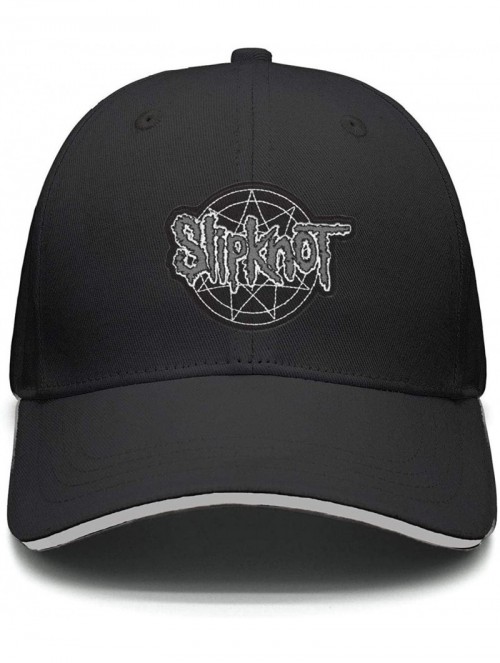 Baseball Caps Unisex Mesh Flat Cap -Logo-Funny- Caps for Mens Womens - Slipknot Logo Funny-21 - CN18K0RMT8A $18.65