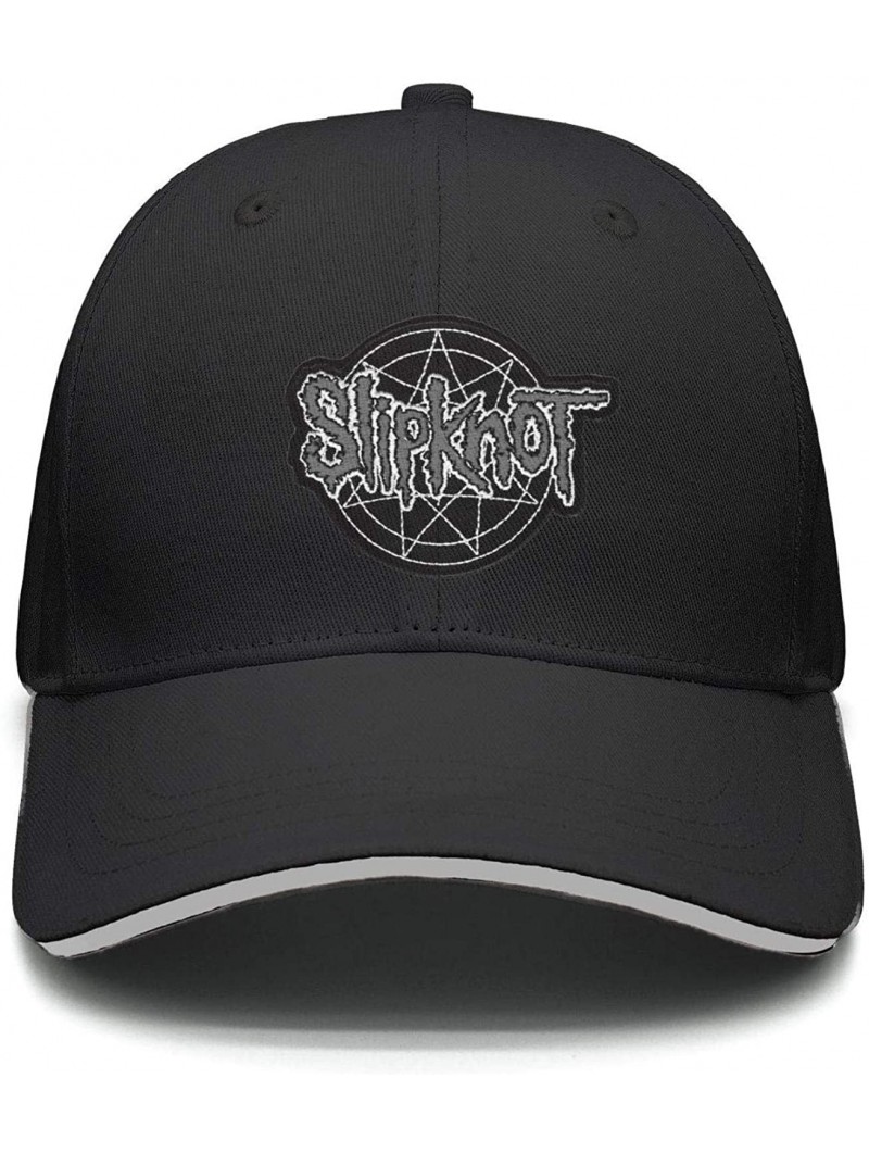 Baseball Caps Unisex Mesh Flat Cap -Logo-Funny- Caps for Mens Womens - Slipknot Logo Funny-21 - CN18K0RMT8A $18.65