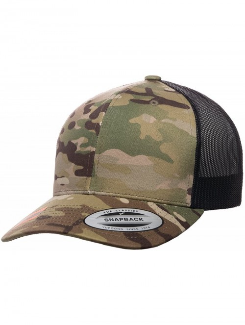 Baseball Caps 2018 6606MC Yupoong Retro Trucker Multicam Custom Hat (Camo) - Multicam New- Logo - CP18ECLT50T $43.40