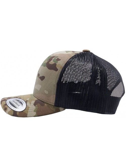 Baseball Caps 2018 6606MC Yupoong Retro Trucker Multicam Custom Hat (Camo) - Multicam New- Logo - CP18ECLT50T $43.40