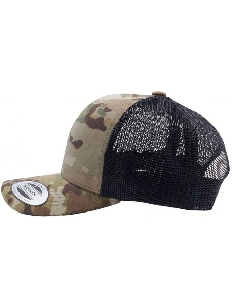 Baseball Caps 2018 6606MC Yupoong Retro Trucker Multicam Custom Hat (Camo) - Multicam New- Logo - CP18ECLT50T $43.40