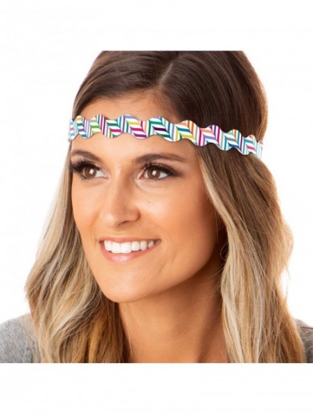 Headbands Cute Fashion Adjustable No Slip Hairband Headbands for Women Girls & Teens (Multi Flame Stitch 5pk) - CD119E7ADHV $...