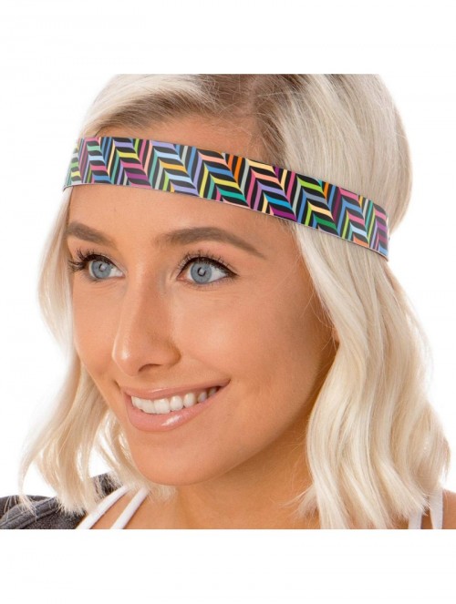 Headbands Cute Fashion Adjustable No Slip Hairband Headbands for Women Girls & Teens (Multi Flame Stitch 5pk) - CD119E7ADHV $...