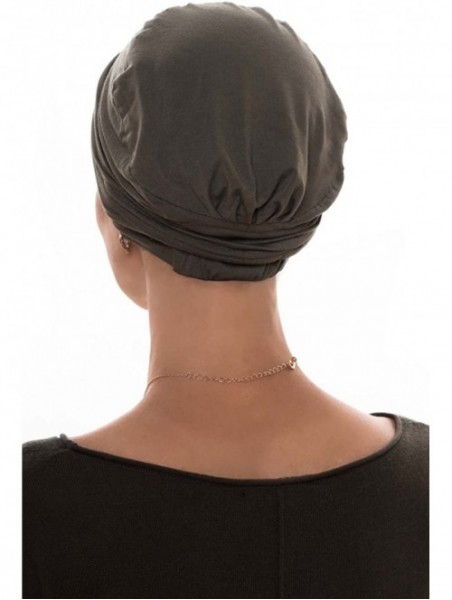 Skullies & Beanies Bamboo Couture Cap- Cancer Headwear for Women - Plum - CC12CIVMJVD $31.04