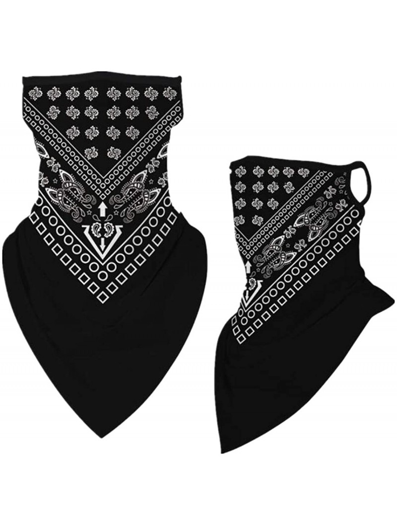 Balaclavas 2 Pcs Bandana Face Cover Scarf Fishing Neck Gaiter for Men Women - Color U - CT199DZ0298 $23.63