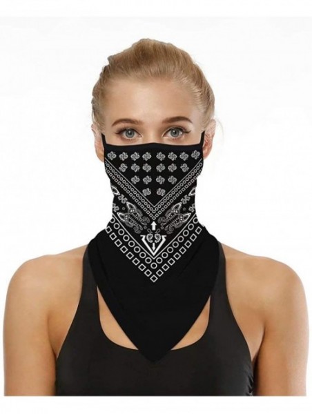 Balaclavas 2 Pcs Bandana Face Cover Scarf Fishing Neck Gaiter for Men Women - Color U - CT199DZ0298 $23.63