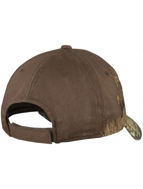 Baseball Caps Embroidered Camouflage Cap - Mossy Oak Break-up Country/Chocolate/Elk - CK180AR8XZL $17.01