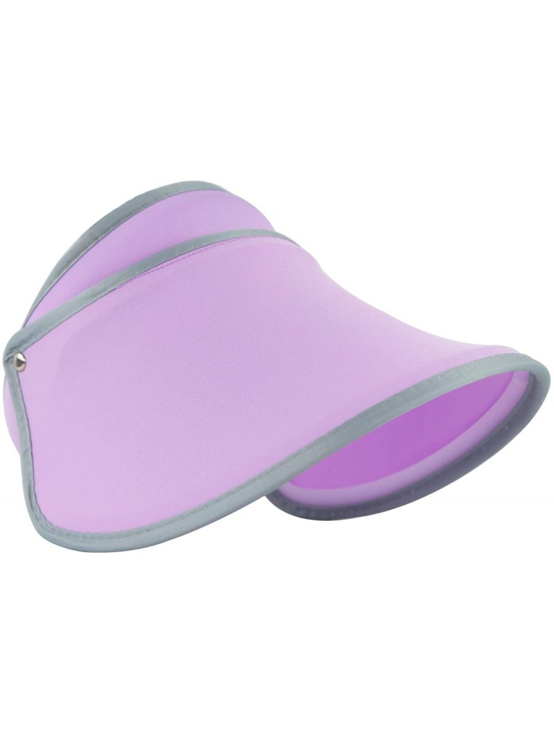 Sun Hats Sun Hats for Women UV Protection Visors Ladies hat Outside proteck face Sunshine - Purple a - CD18SXIT7M0 $26.86