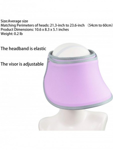 Sun Hats Sun Hats for Women UV Protection Visors Ladies hat Outside proteck face Sunshine - Purple a - CD18SXIT7M0 $26.86