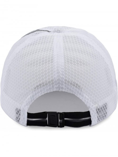 Baseball Caps Unisex Breathable Quick Dry Mesh Baseball Cap Running hat- L/XL - White-l/Xl - CT12J2BFIXN $13.14