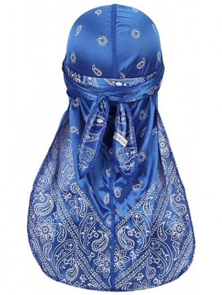 Skullies & Beanies Assorted Paisley Bandana Headwraps Womens - Blue-red - C318SNASE3Y $11.46