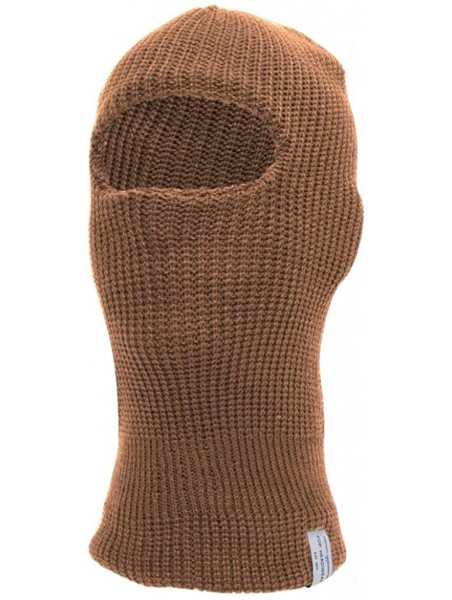 Skullies & Beanies Face Ski Mask 1 Hole - Khaki - CA11BK4CMJT $13.99