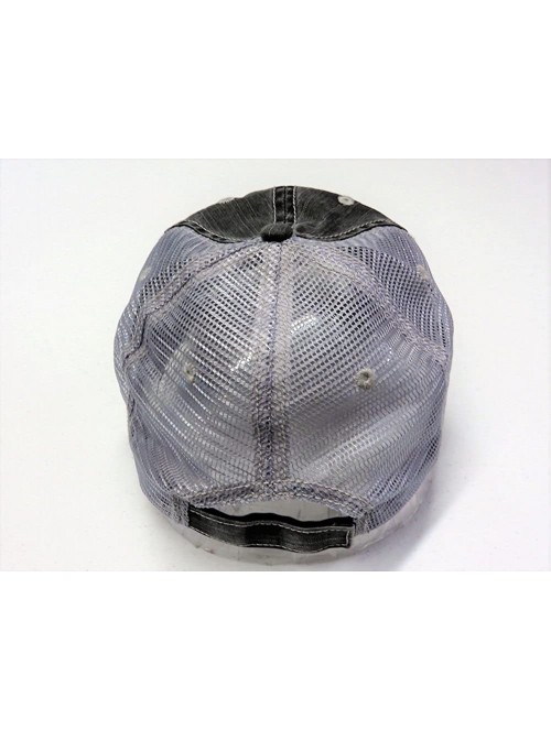 Baseball Caps White/Orange Glitter Basketball Love Distressed Look Grey Trucker Cap Hat Sports - CZ18EMGMTLU $27.09