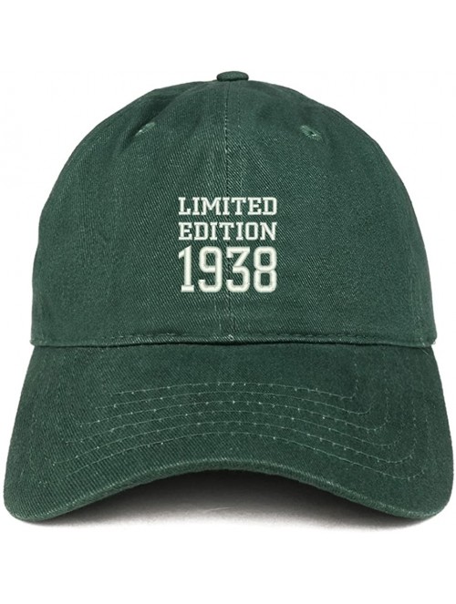 Baseball Caps Limited Edition 1938 Embroidered Birthday Gift Brushed Cotton Cap - Hunter - C318CO9H2S3 $24.59