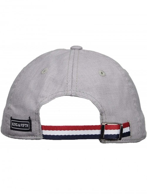 Baseball Caps Baseball King Fifth Profile Cap - Grey Linen - CA18U26TNOD $30.18