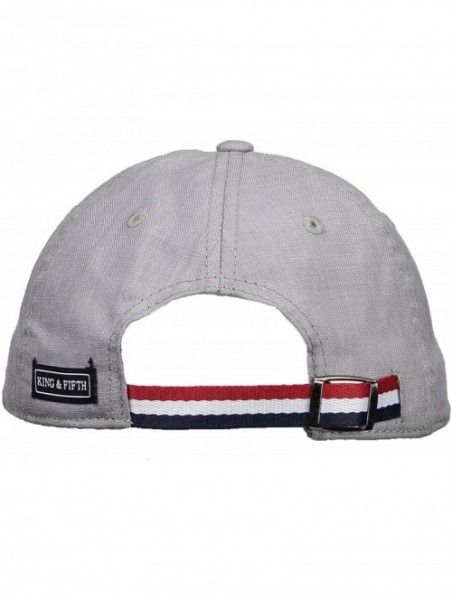 Baseball Caps Baseball King Fifth Profile Cap - Grey Linen - CA18U26TNOD $30.18