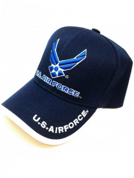 Baseball Caps United States Air Force Licensed 3D Embroidered Hat Cap - Navy Blue - CH11JUBDV0D $20.26