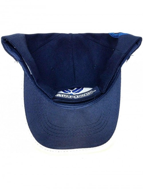 Baseball Caps United States Air Force Licensed 3D Embroidered Hat Cap - Navy Blue - CH11JUBDV0D $20.26