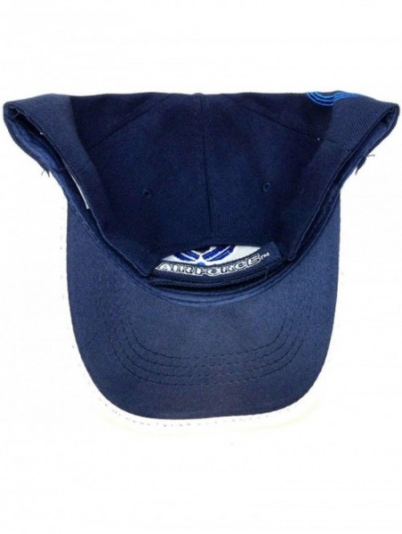 Baseball Caps United States Air Force Licensed 3D Embroidered Hat Cap - Navy Blue - CH11JUBDV0D $20.26