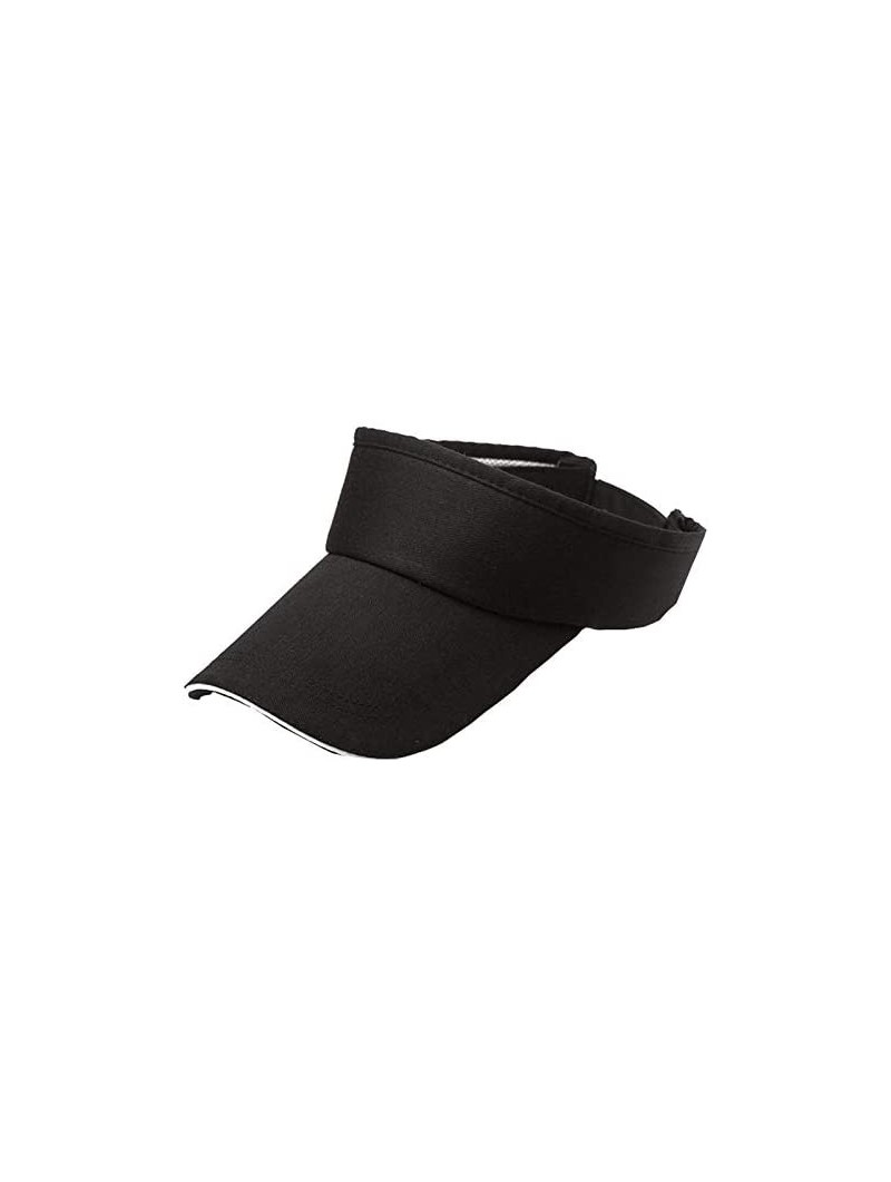 Sun Hats Men Women Summer Visor Sun Plain Hat Cap Sun Hat - Black - CN18QGEW0Y8 $12.04