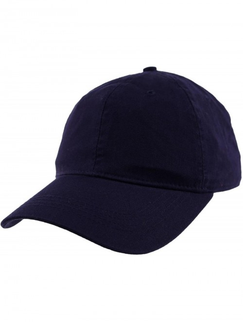 Baseball Caps Everyday Unisex Cotton Dad Hat Plain Blank Baseball Adjustable Ball Cap - Navy - CS12NTPH95Q $10.97
