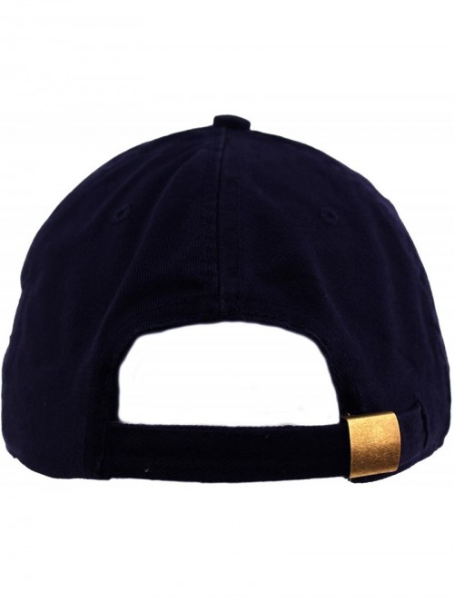 Baseball Caps Everyday Unisex Cotton Dad Hat Plain Blank Baseball Adjustable Ball Cap - Navy - CS12NTPH95Q $10.97