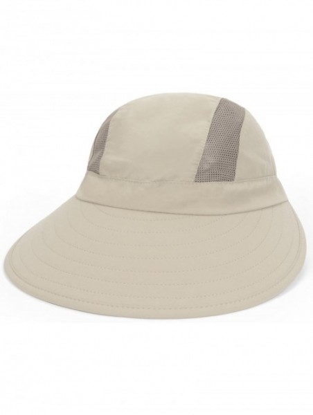 Visors Quick Dry Outdoor Sun Protection Wide Visor Hat Medium Beige - C311P970P97 $17.75