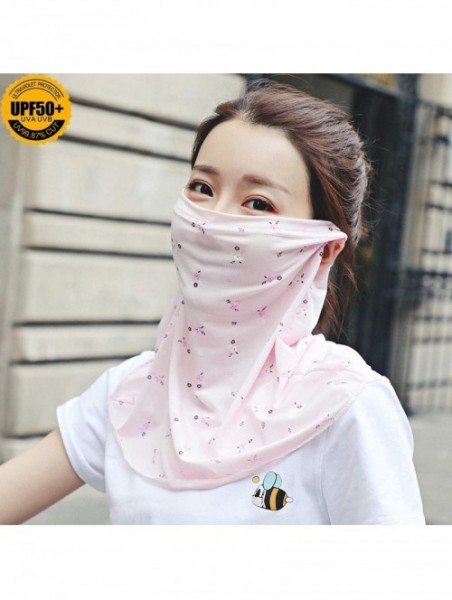 Balaclavas Protection Protective Breathable Lightweight - Floral Pink - CD18STNIIUU $14.00