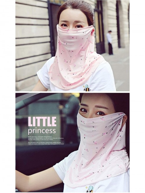 Balaclavas Protection Protective Breathable Lightweight - Floral Pink - CD18STNIIUU $14.00