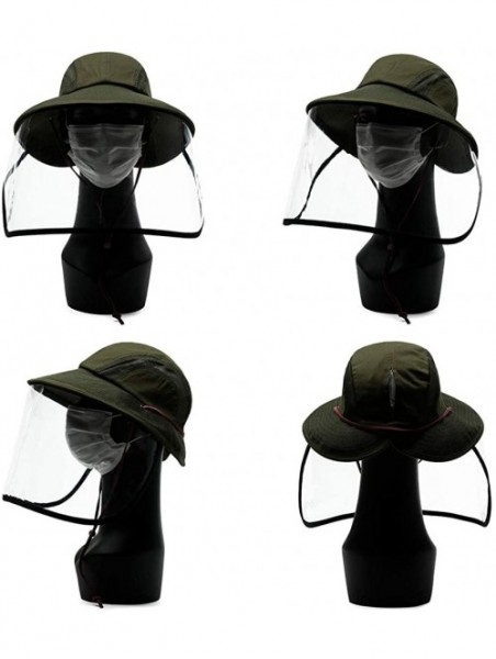 Sun Hats Womens Packable Ponytail SPF 50 Sun Hat Summer Gardening Hiking Fishing 55-61cm - 00707army Green - CD199ICMTQH $31.98