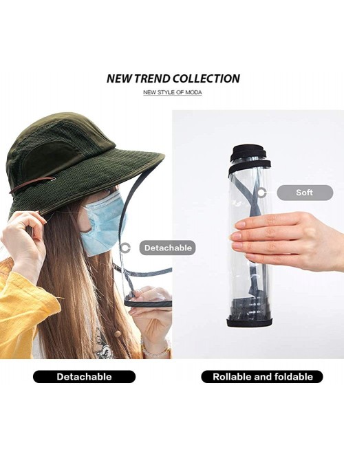 Sun Hats Womens Packable Ponytail SPF 50 Sun Hat Summer Gardening Hiking Fishing 55-61cm - 00707army Green - CD199ICMTQH $31.98