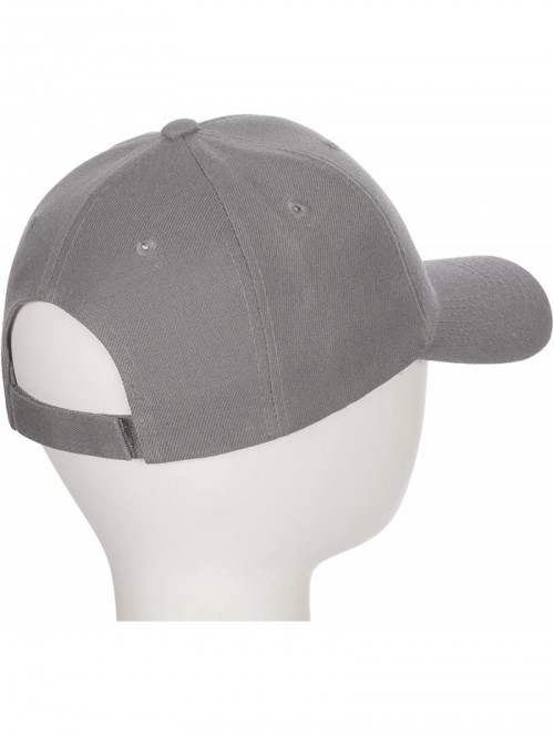 Baseball Caps Classic Baseball Hat Custom A to Z Initial Team Letter- Charcoal Cap White Black - Letter C - C718IDSACYA $15.23