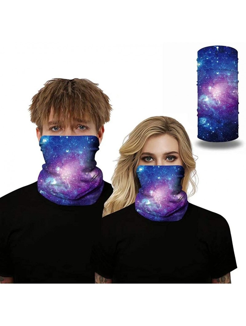 Balaclavas 2 Pcs Face Bandanas Mens Womens Headband Shield Scarf Neck Gaiters - Color Zf - CD198QKM6T0 $19.06