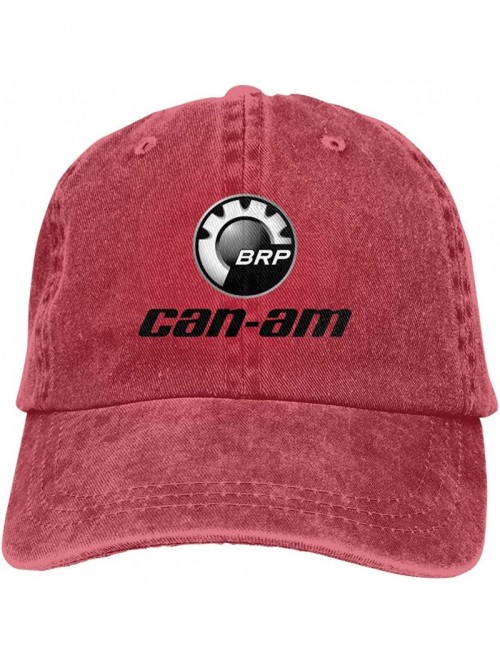 Baseball Caps Adult Can Am Logo Cool Cowboy Hat Unisex Adjustable Leisure Cap Black - Red - CV18U3HTTT8 $25.57