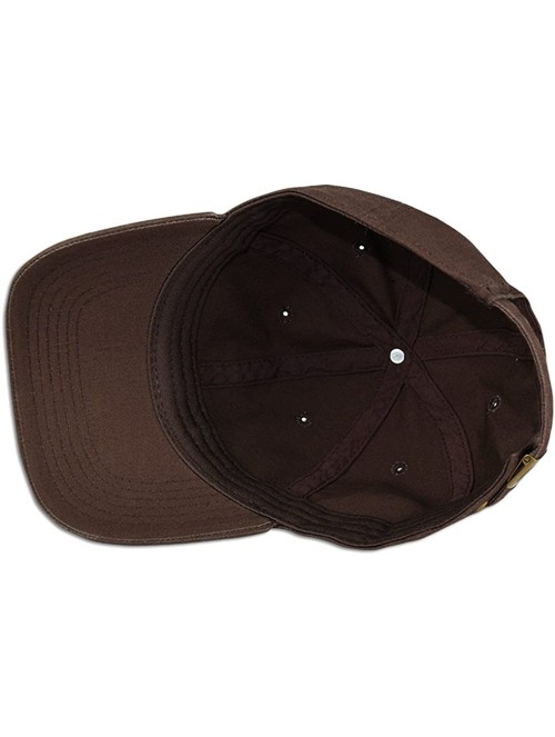 Baseball Caps Cotton Classic Dad Hat Adjustable Plain Cap Polo Style Low Profile Unstructured 1400 - Dark Brown - CY12O48PZL7...