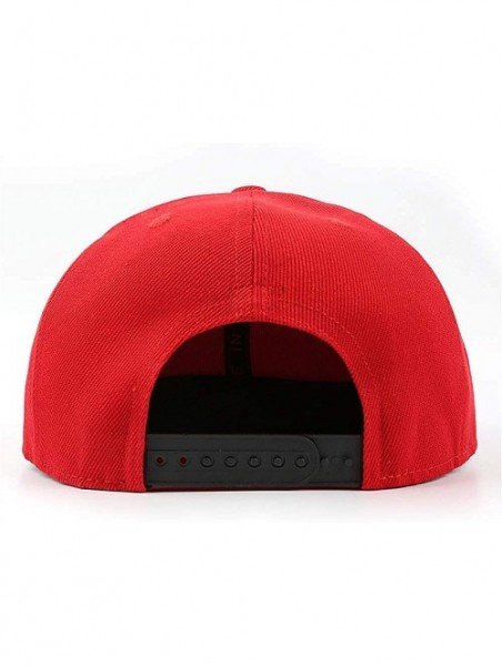 Baseball Caps W900-Trucks Baseball Cap for Men Novel Adjustable Mesh Hat Dad Strapback Hats - Red-1 - CE18AHC42T7 $22.06