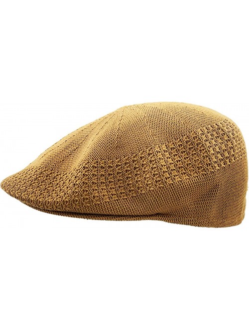 Newsboy Caps Classic Mesh Newsboy Ivy Cap Hat - Timber - CW11JYQLROB $11.83