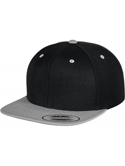 Baseball Caps Mens The Classic Premium Snapback 2-Tone Cap - Black/ Neon Green - CO11JDBYK4L $12.75