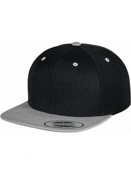 Baseball Caps Mens The Classic Premium Snapback 2-Tone Cap - Black/ Neon Green - CO11JDBYK4L $12.75