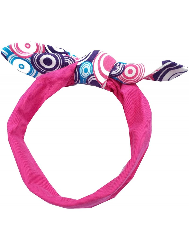 Headbands Knot Hairband - Fuschia Sunshine - CO12N2Q4L8Z $10.61