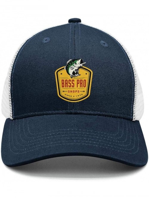 Baseball Caps Bass-Pro-Shops-Logo- Snapback Cap Trucker All Cotton Relaxed - B13 - CY18R34ZA09 $18.03