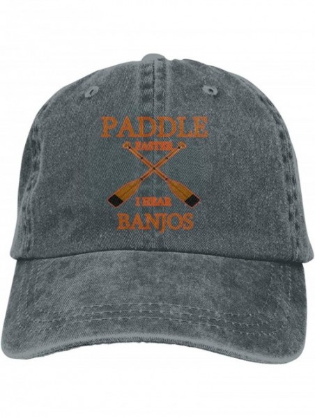 Skullies & Beanies Unisex Paddle Faster I Hear Banjos Vintage Washed Dad Hat Cute Adjustable Baseball Cap - Deep Heather - C1...