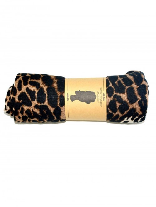 Headbands Women' Soft Stretch Headband Long HeadWrap Scarf Turban Tie (Leopard color) - Leopard color - CT18LEO0Y65 $28.05